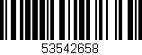 Código de barras (EAN, GTIN, SKU, ISBN): '53542658'