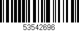 Código de barras (EAN, GTIN, SKU, ISBN): '53542696'