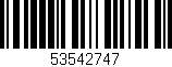 Código de barras (EAN, GTIN, SKU, ISBN): '53542747'