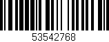 Código de barras (EAN, GTIN, SKU, ISBN): '53542768'