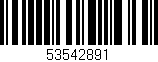 Código de barras (EAN, GTIN, SKU, ISBN): '53542891'