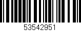 Código de barras (EAN, GTIN, SKU, ISBN): '53542951'