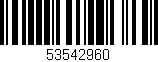 Código de barras (EAN, GTIN, SKU, ISBN): '53542960'