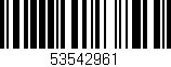 Código de barras (EAN, GTIN, SKU, ISBN): '53542961'