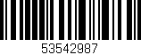 Código de barras (EAN, GTIN, SKU, ISBN): '53542987'