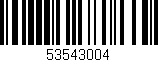 Código de barras (EAN, GTIN, SKU, ISBN): '53543004'