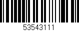Código de barras (EAN, GTIN, SKU, ISBN): '53543111'