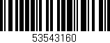 Código de barras (EAN, GTIN, SKU, ISBN): '53543160'
