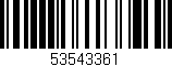 Código de barras (EAN, GTIN, SKU, ISBN): '53543361'