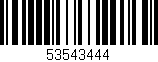 Código de barras (EAN, GTIN, SKU, ISBN): '53543444'