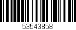 Código de barras (EAN, GTIN, SKU, ISBN): '53543858'