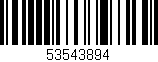 Código de barras (EAN, GTIN, SKU, ISBN): '53543894'