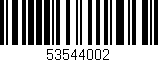 Código de barras (EAN, GTIN, SKU, ISBN): '53544002'