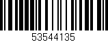 Código de barras (EAN, GTIN, SKU, ISBN): '53544135'