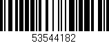 Código de barras (EAN, GTIN, SKU, ISBN): '53544182'