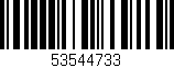 Código de barras (EAN, GTIN, SKU, ISBN): '53544733'