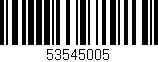 Código de barras (EAN, GTIN, SKU, ISBN): '53545005'