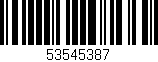 Código de barras (EAN, GTIN, SKU, ISBN): '53545387'
