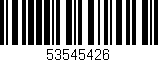 Código de barras (EAN, GTIN, SKU, ISBN): '53545426'