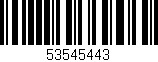 Código de barras (EAN, GTIN, SKU, ISBN): '53545443'