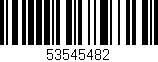 Código de barras (EAN, GTIN, SKU, ISBN): '53545482'