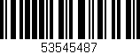 Código de barras (EAN, GTIN, SKU, ISBN): '53545487'