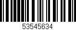 Código de barras (EAN, GTIN, SKU, ISBN): '53545634'