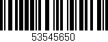 Código de barras (EAN, GTIN, SKU, ISBN): '53545650'