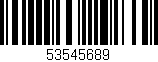 Código de barras (EAN, GTIN, SKU, ISBN): '53545689'