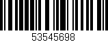 Código de barras (EAN, GTIN, SKU, ISBN): '53545698'