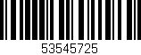 Código de barras (EAN, GTIN, SKU, ISBN): '53545725'