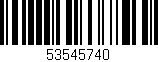 Código de barras (EAN, GTIN, SKU, ISBN): '53545740'