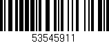 Código de barras (EAN, GTIN, SKU, ISBN): '53545911'
