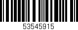 Código de barras (EAN, GTIN, SKU, ISBN): '53545915'