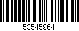 Código de barras (EAN, GTIN, SKU, ISBN): '53545964'