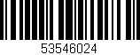 Código de barras (EAN, GTIN, SKU, ISBN): '53546024'