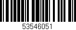 Código de barras (EAN, GTIN, SKU, ISBN): '53546051'