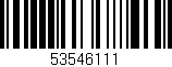 Código de barras (EAN, GTIN, SKU, ISBN): '53546111'
