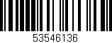 Código de barras (EAN, GTIN, SKU, ISBN): '53546136'