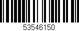 Código de barras (EAN, GTIN, SKU, ISBN): '53546150'