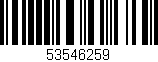 Código de barras (EAN, GTIN, SKU, ISBN): '53546259'