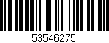 Código de barras (EAN, GTIN, SKU, ISBN): '53546275'