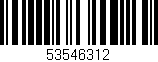Código de barras (EAN, GTIN, SKU, ISBN): '53546312'