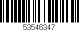 Código de barras (EAN, GTIN, SKU, ISBN): '53546347'