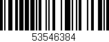 Código de barras (EAN, GTIN, SKU, ISBN): '53546384'