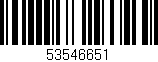 Código de barras (EAN, GTIN, SKU, ISBN): '53546651'