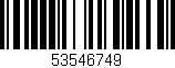 Código de barras (EAN, GTIN, SKU, ISBN): '53546749'