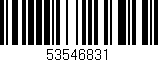 Código de barras (EAN, GTIN, SKU, ISBN): '53546831'