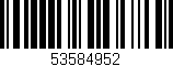 Código de barras (EAN, GTIN, SKU, ISBN): '53584952'