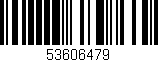 Código de barras (EAN, GTIN, SKU, ISBN): '53606479'